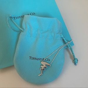 Authentic Tiffany & Co Paloma Picasso Sterling Silver Scribble necklace LIKE NEW